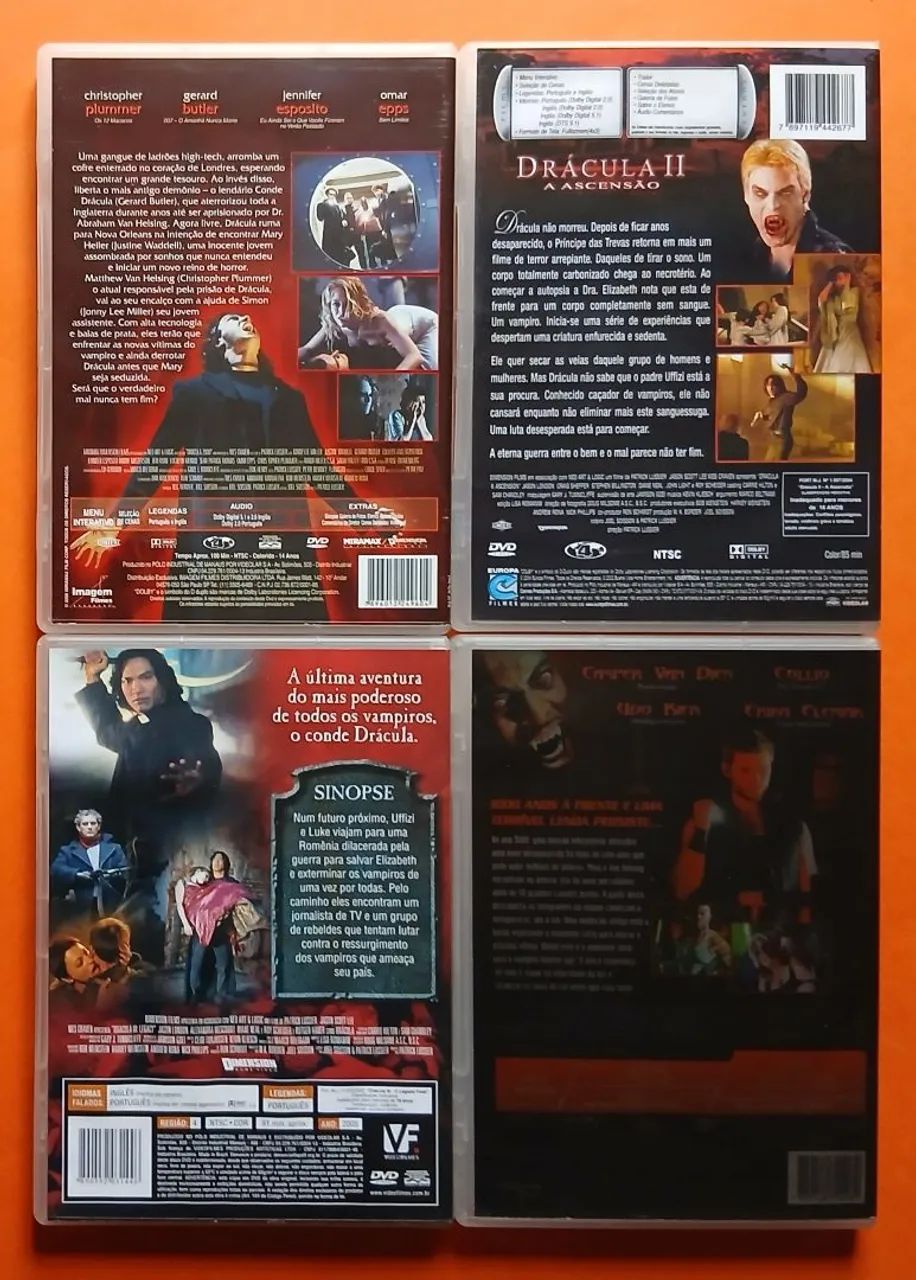 Dvd Trilogia Dracula - Wes Craven + Dracula 3000 - Foto 2