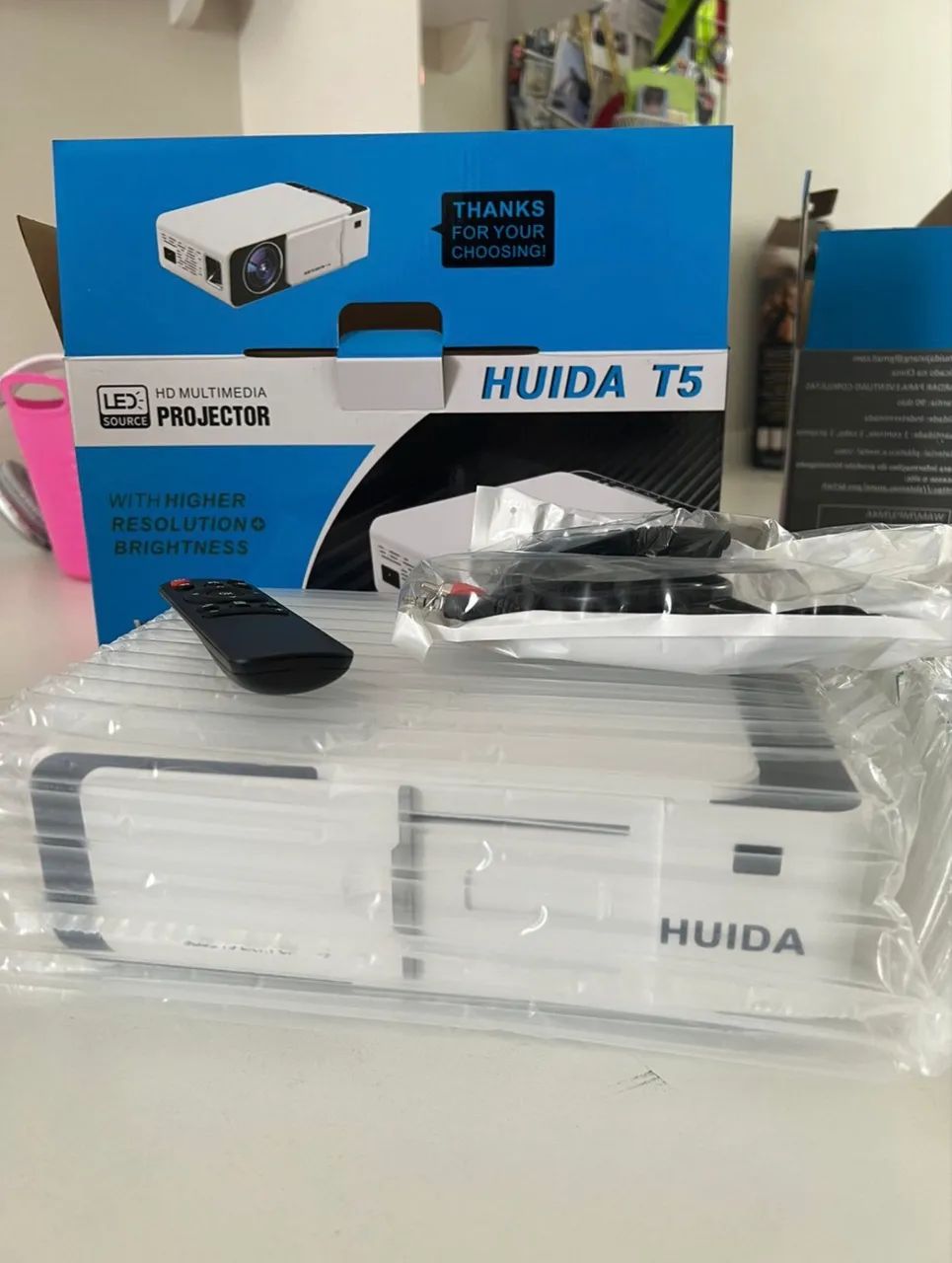 Projetor T5 Led 2500lm Portátil 120 Polegadas 