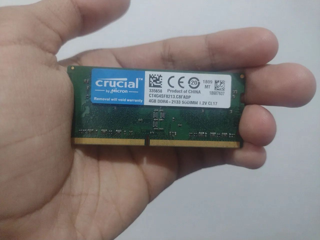 Memória RAM DDR4 4GB de notebook