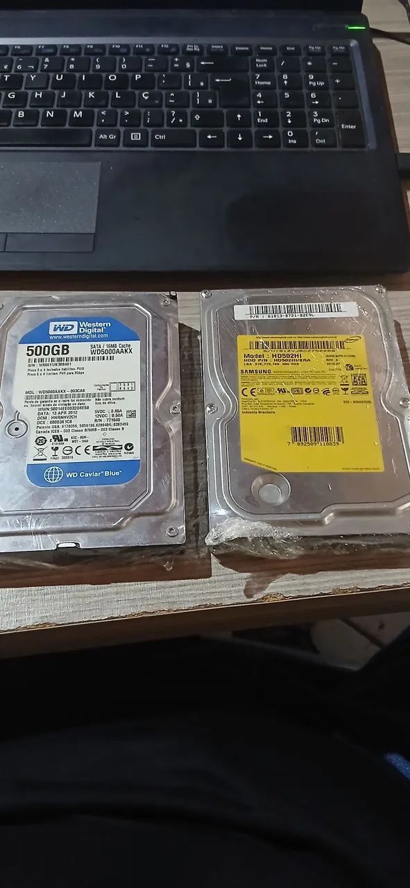 2 HDs de 500 GB