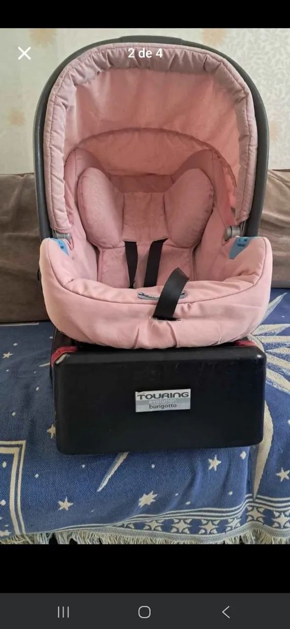 Bebê conforto com base burigoto touring - Foto 2