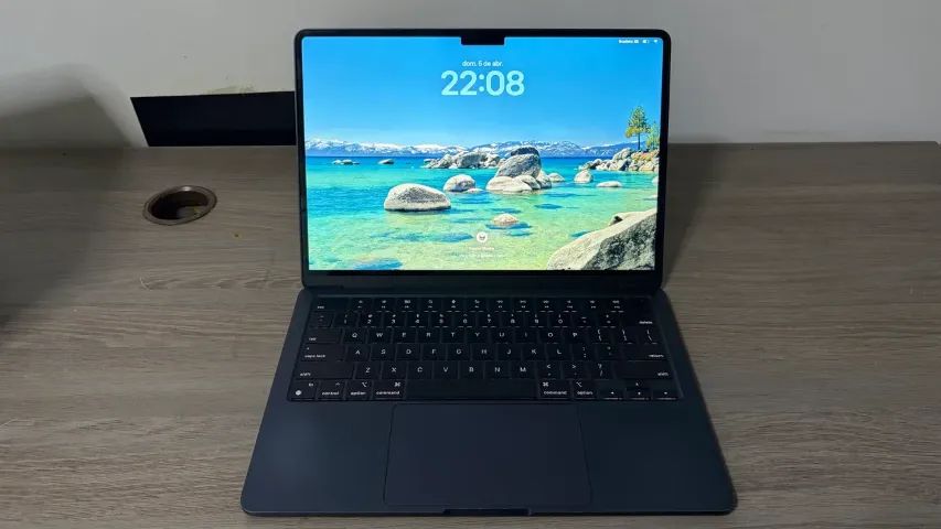 m4 Air MacBook バッテリー100% 256GB 16GB M4 Air MacBook ほぼ新品 256ssd Física Loja | Novo Semi Midnight 16gb MacBook本体