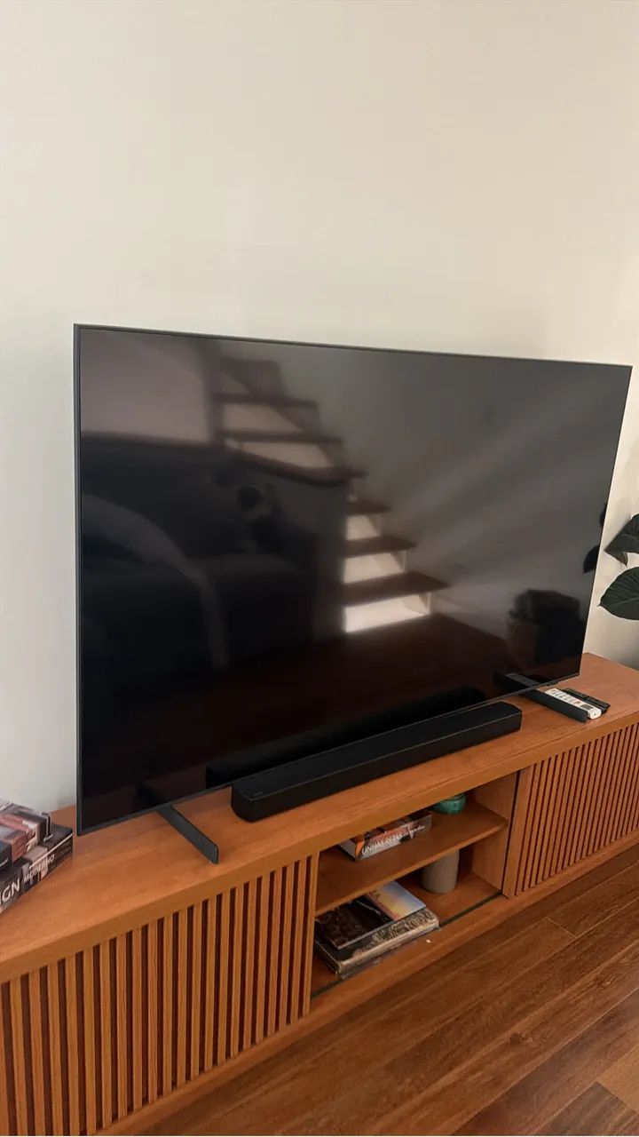 Rack para TV MDF Ripado