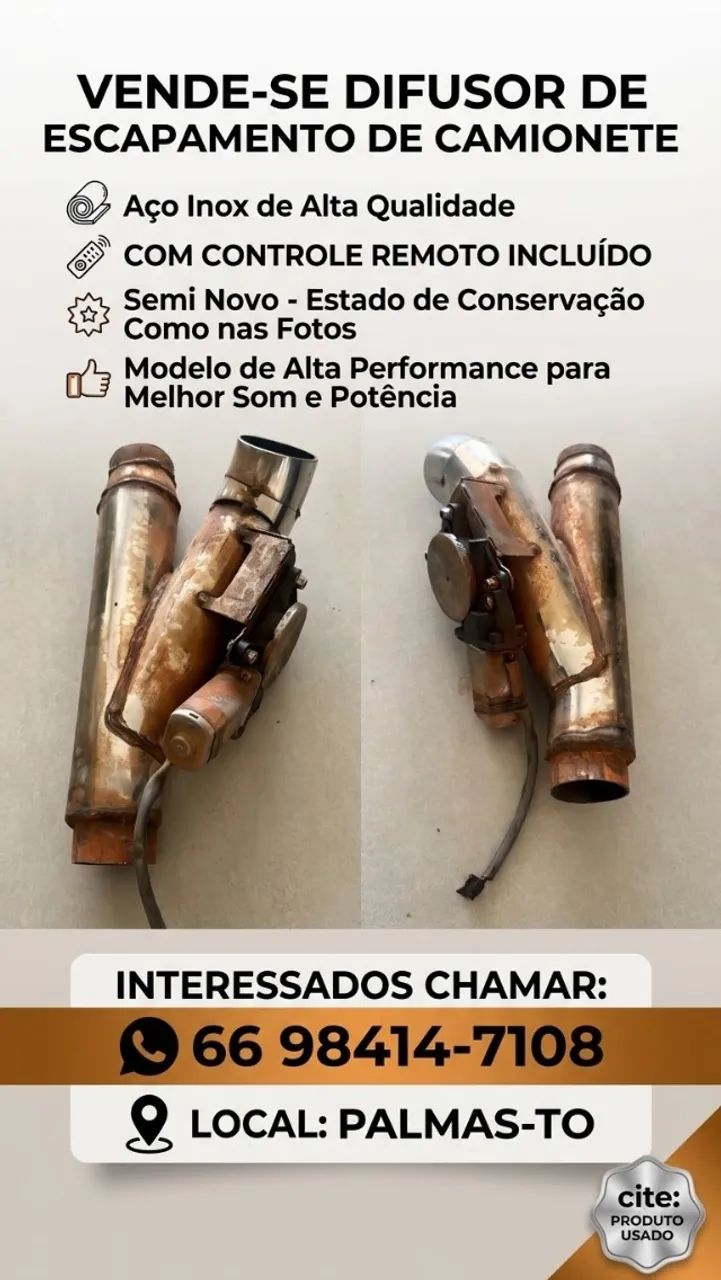 Vende-se Difusor para escapamento 