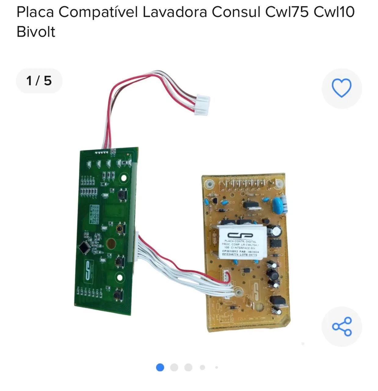 Placa de máquina lavadora cônsul  - Foto 3