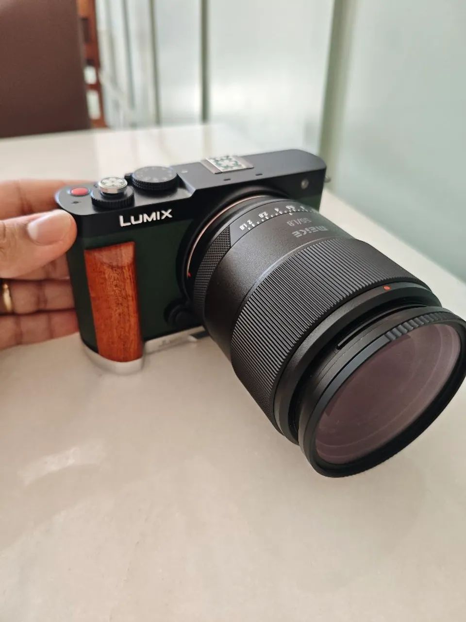 Lumix S9 - 2 lentes - câmera profissional 