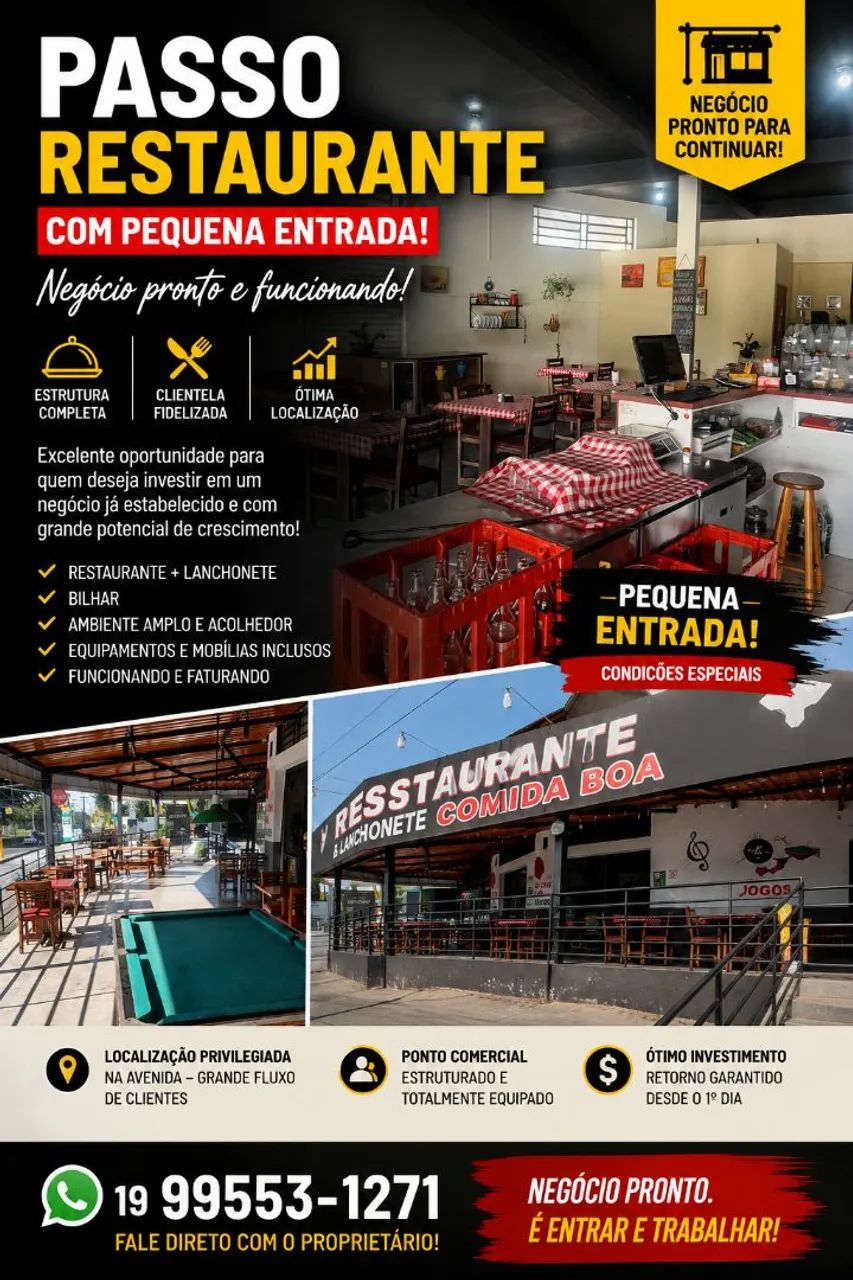Restaurante Totalmente Equipado - Ótima Localização - Foto 3