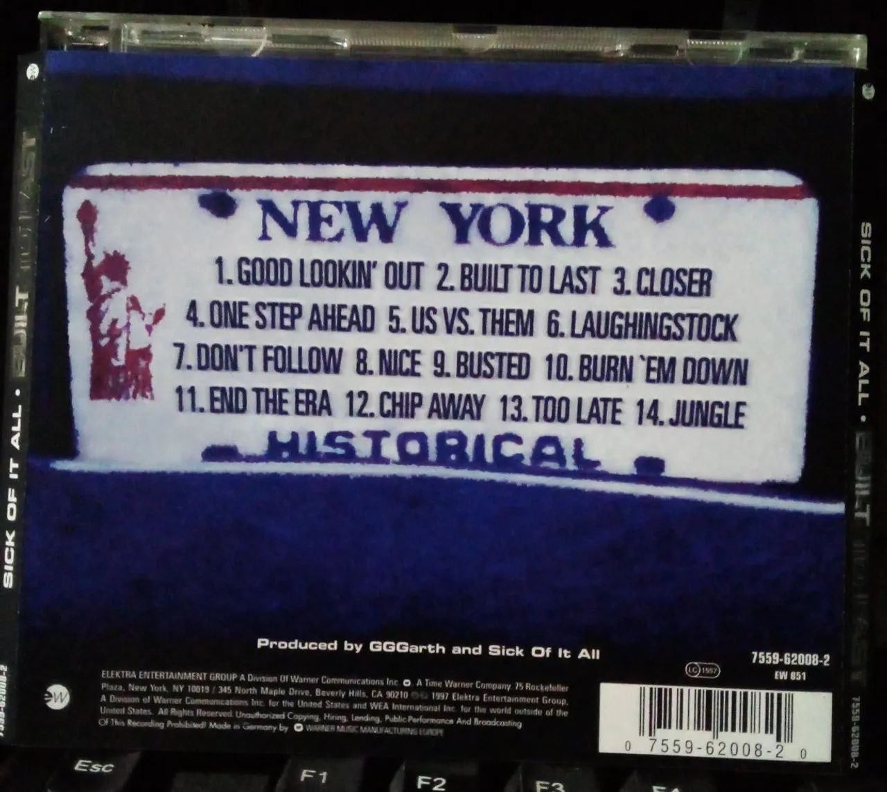 Sick Of It All Built To Last USオリジン レコード Sick of It All - Built to Last CD 1997 novíssimo import US