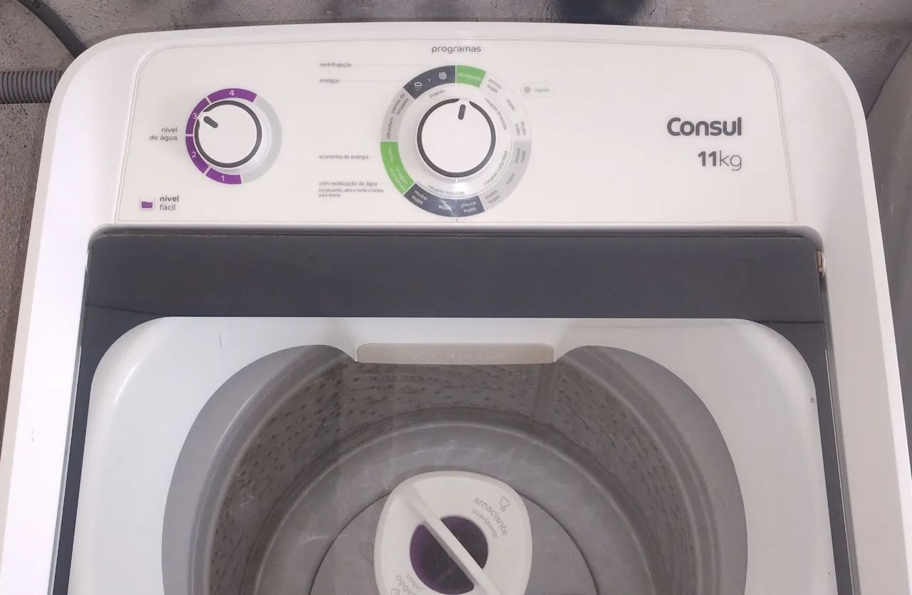 VENDO UMA MÁQUINA DE LAVA CONSUL DE 11 KILOS SEXTO INOX BEM CONSERVADA  - Foto 5