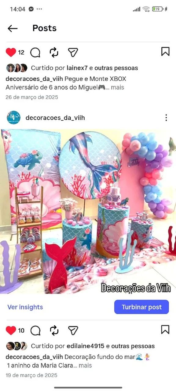 Vendas de temas p/ festas 
