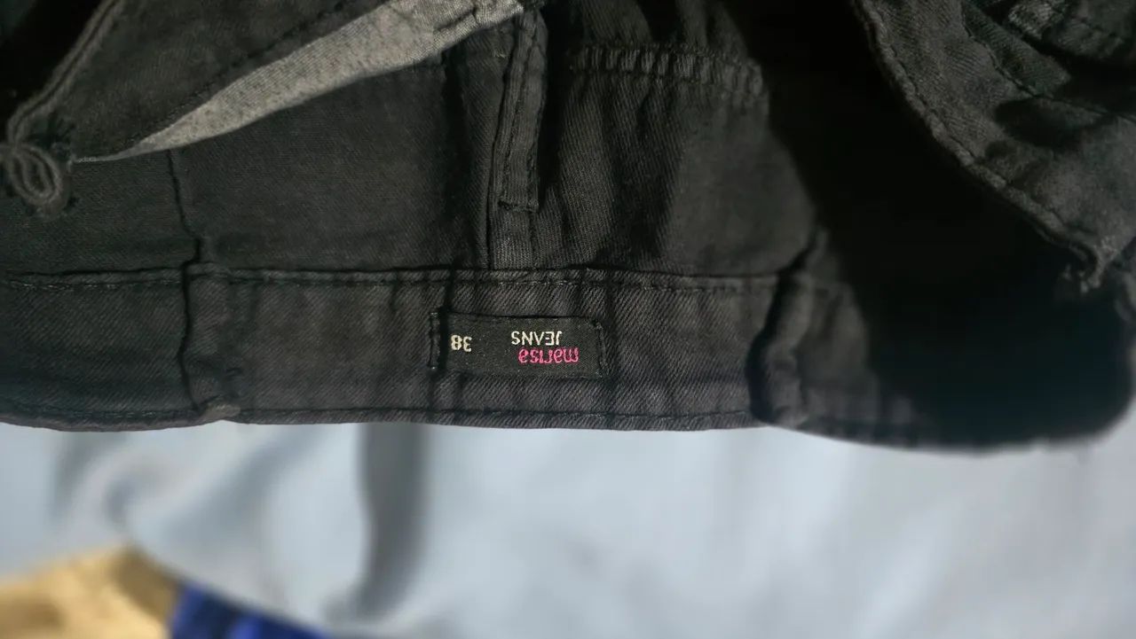 Saia jeans preta  - Foto 2