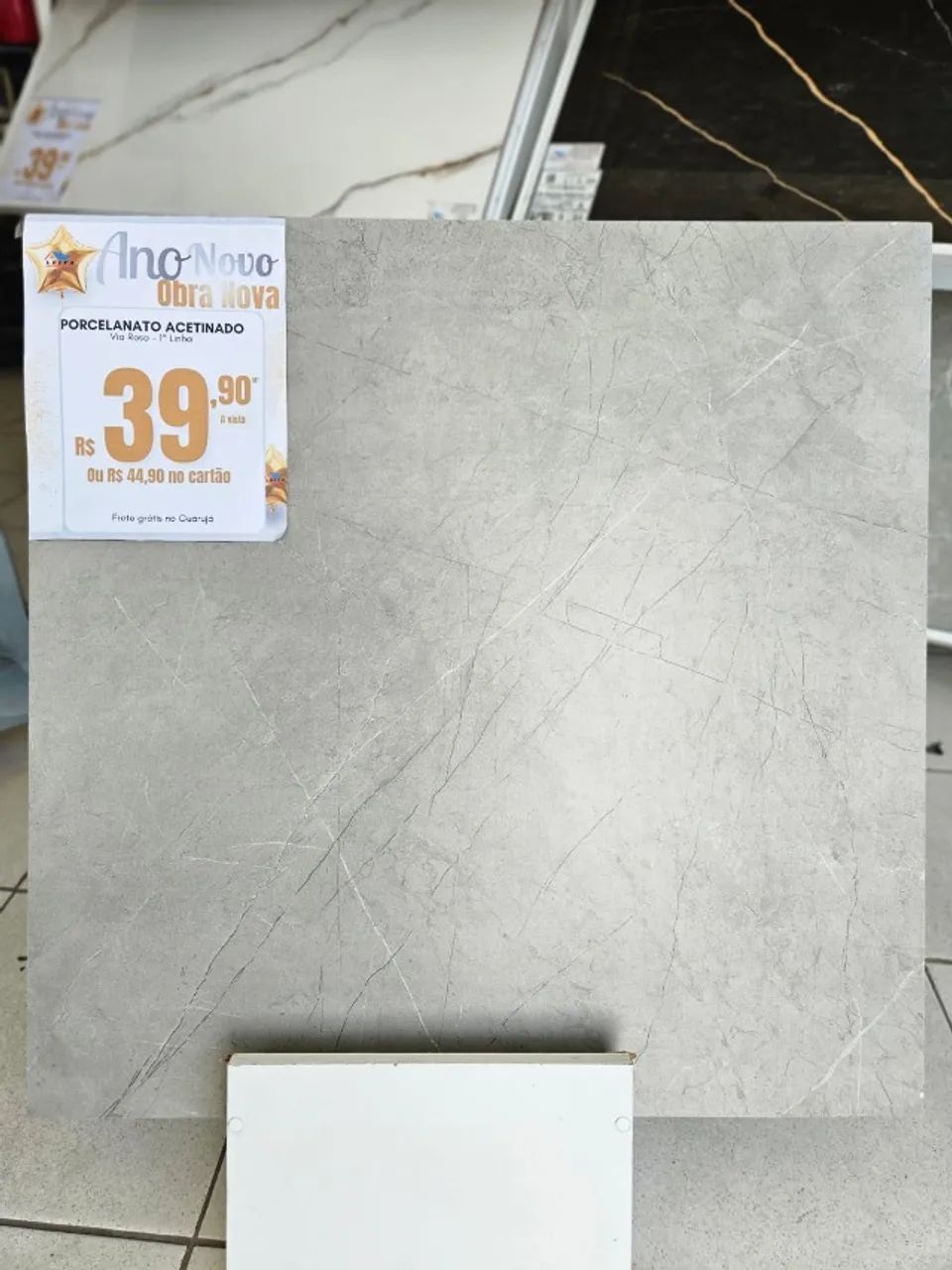 Porcelanato Acetinado Via Rosa 1° Linha Retificado - Foto 4