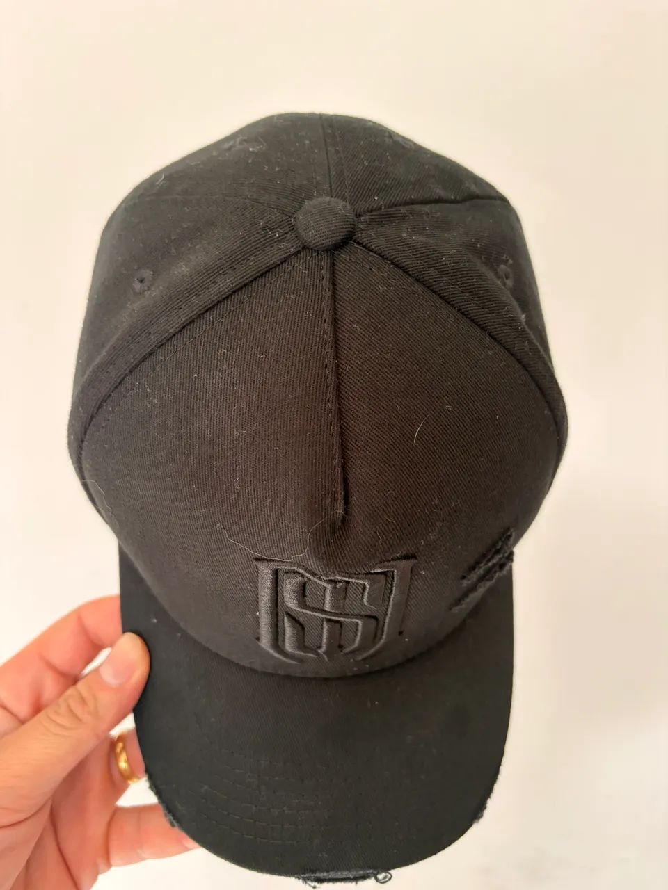 Boné Aba Curva Snapback Mr. Shelby  Ms-1 Destroyed All Black - Foto 2
