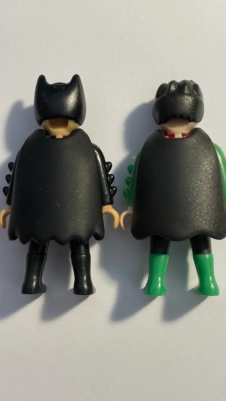 Playmobil Kinder - Batman e Robin - lote 2 bonecos - altura 5 cm - DC comics - Foto 4