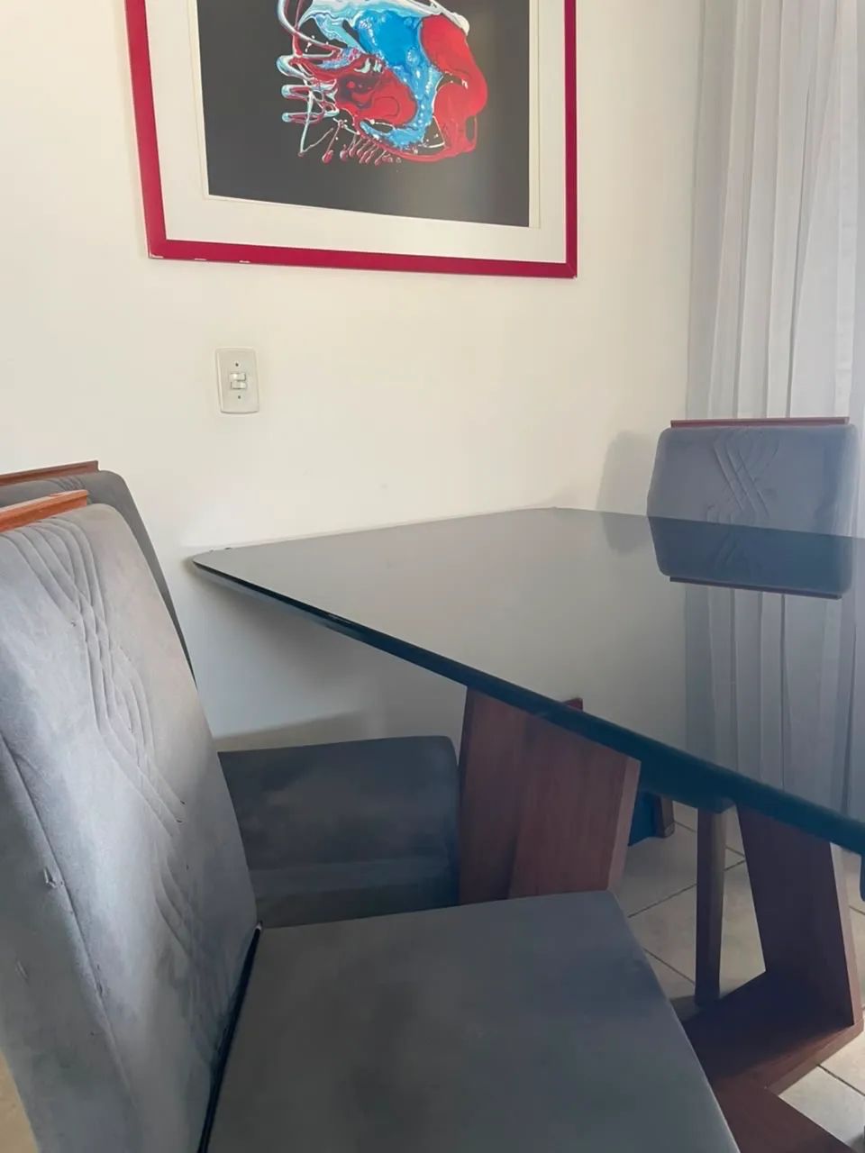 Mesa de jantar 06 lugares. 1,60 X 0,80