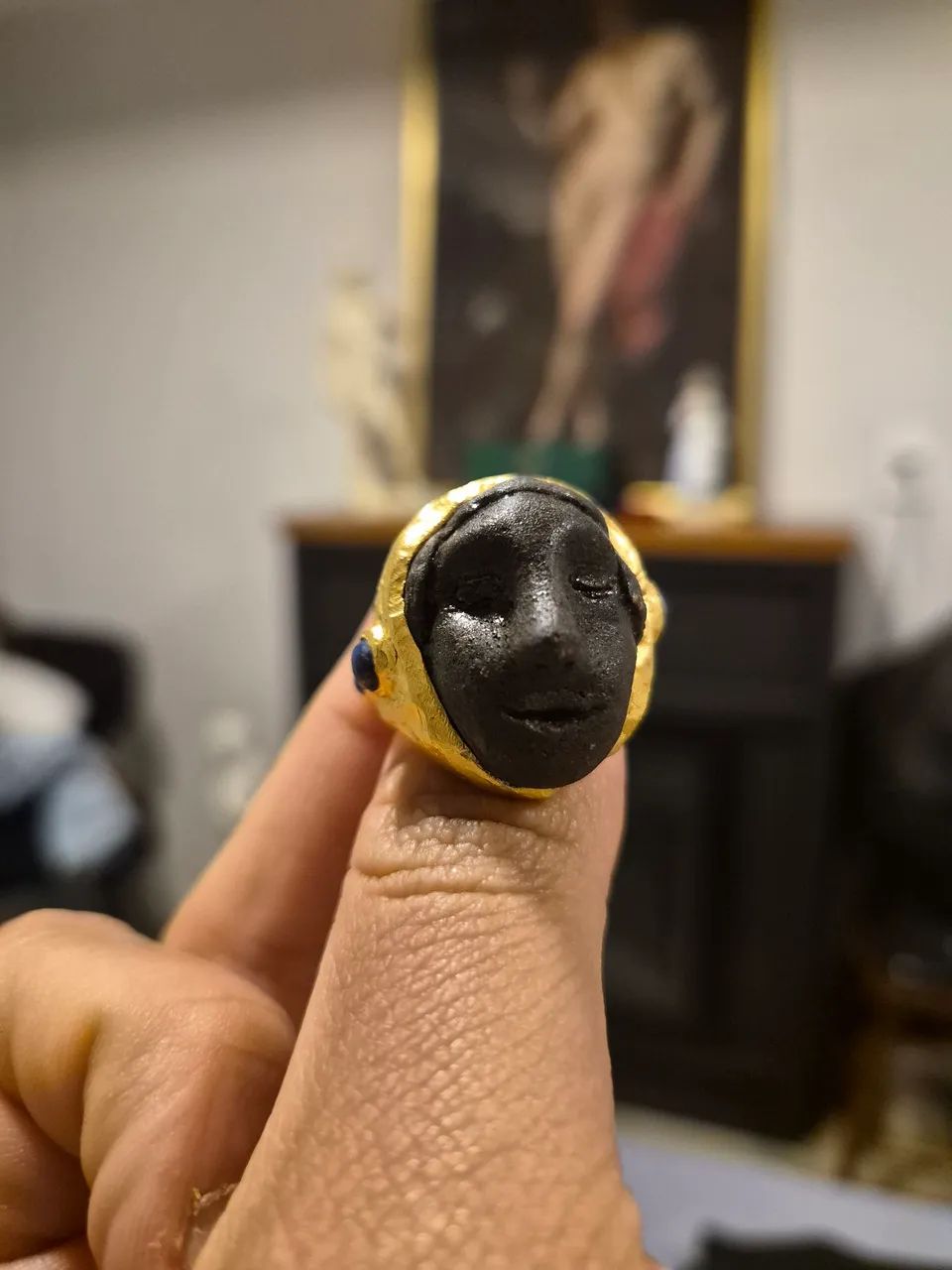 Anel de Prata e banho de ouro - Foto 4