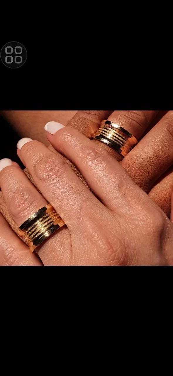 Aliança ouro 18k