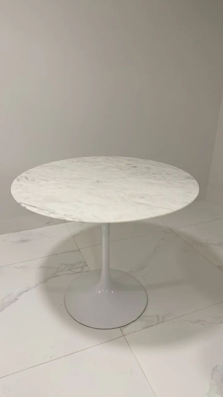 Mesa Mármore Carrara 90x90cm  - Foto 4