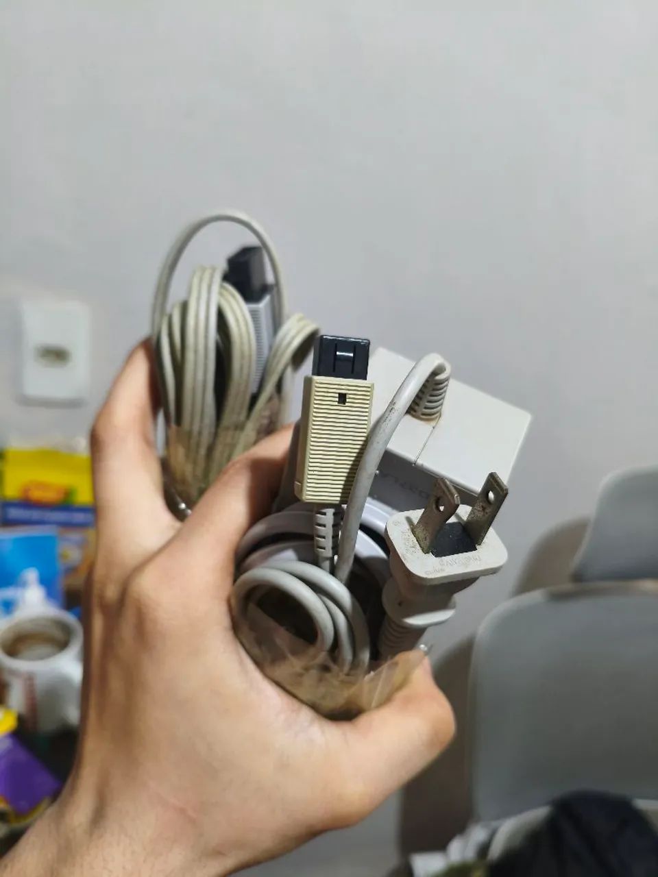 Fonte e cabos Originais Nintendo Wii - Foto 3