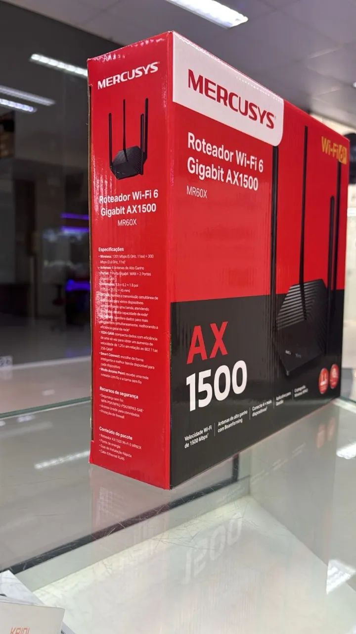 ROTEADOR MERCUSYS WI-FI 6 GIGABIT AX1500 - Foto 2