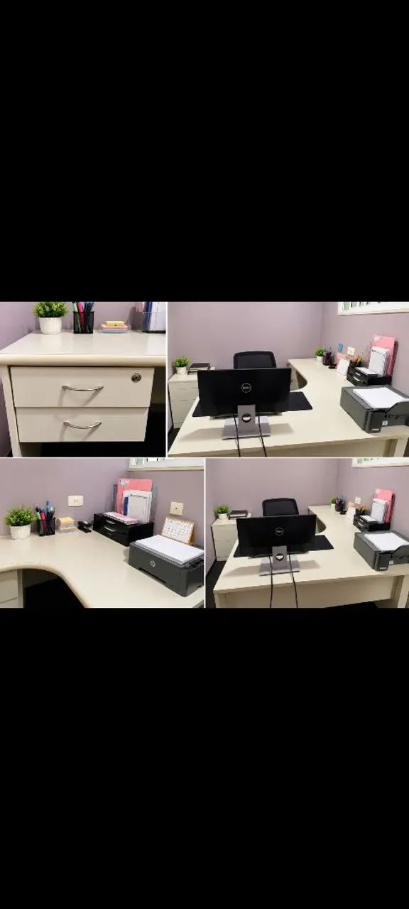 Mesa de escritório em L