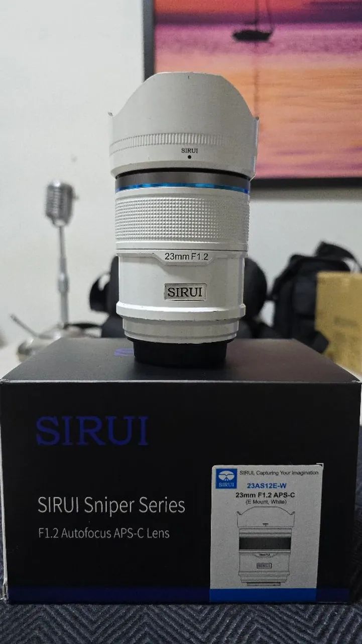 Lente Sony Sirui 23mm 1.2 APS-C E-mount Branca - Foto 2