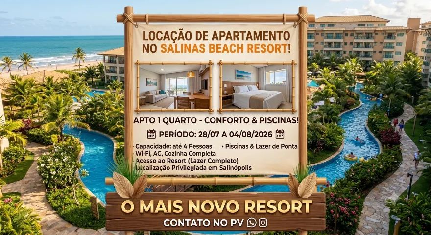 Apartamento 1 Quarto - Salinas Beach Resort