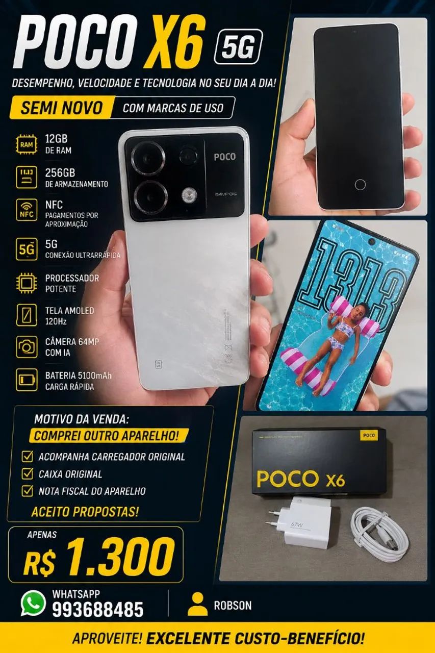 Celular Poco X6  - Foto 2