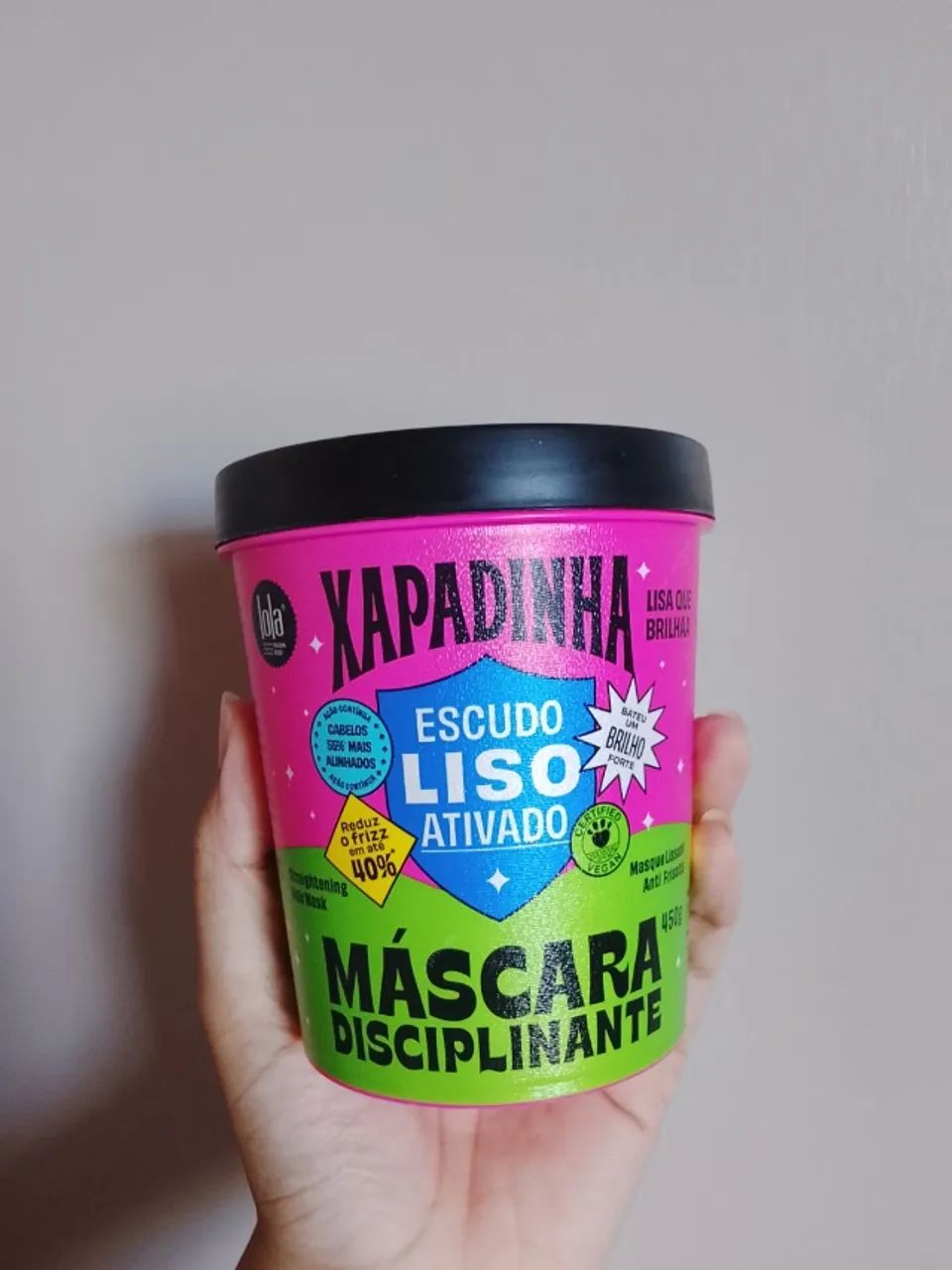Máscara xapadinha da Lola