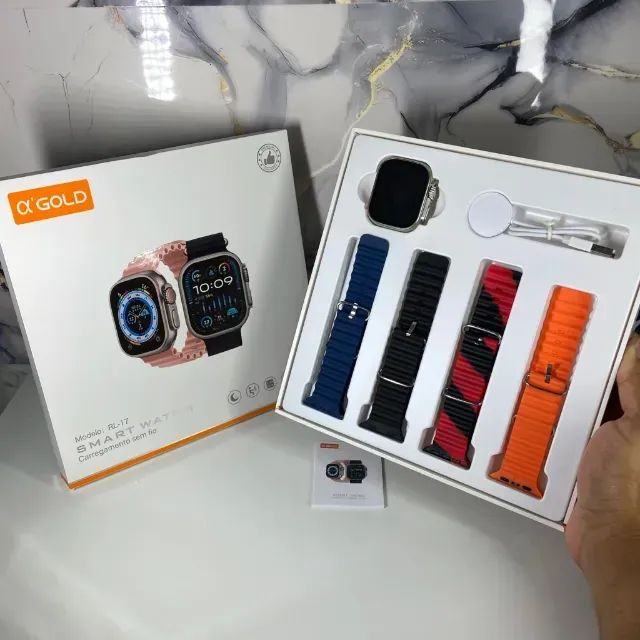Smartwatch com 4 Pulseiras - Foto 3