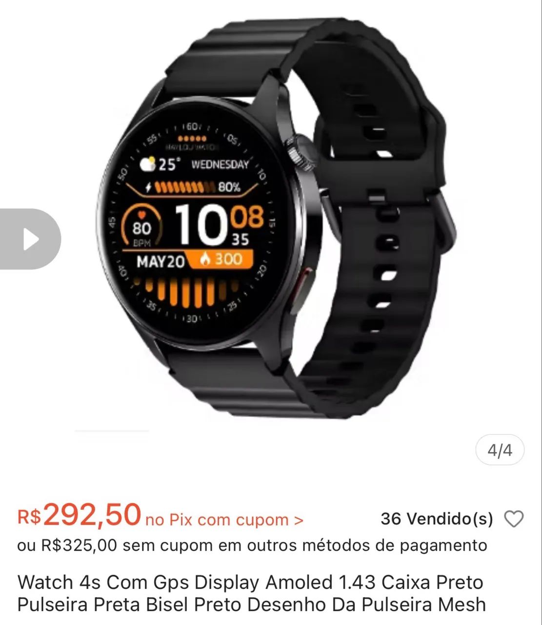 Smart Watch Haylou 4s - Foto 5