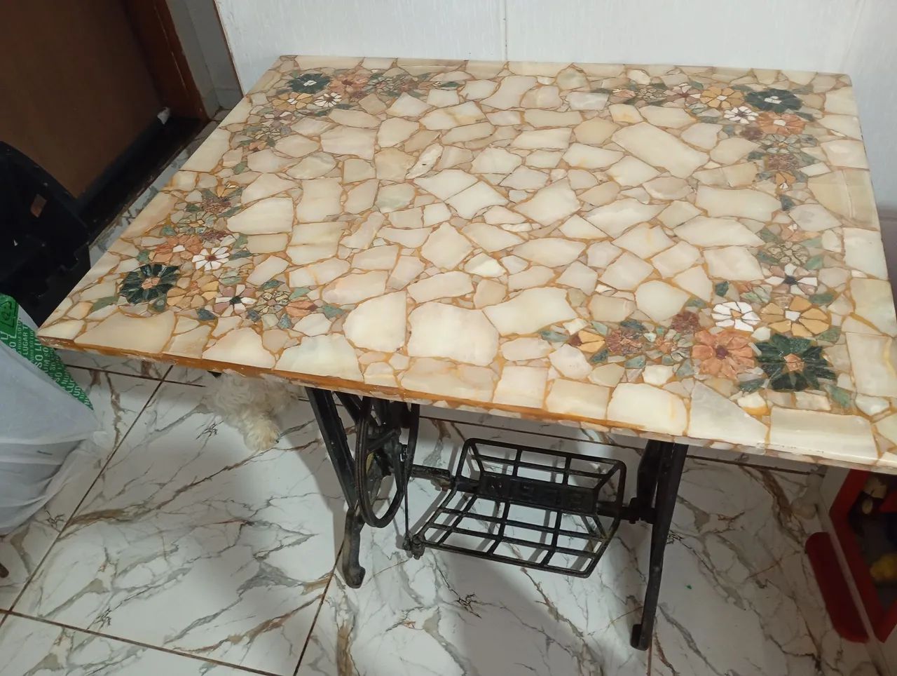   Mesinha em Onix mármore peça unica - Foto 3