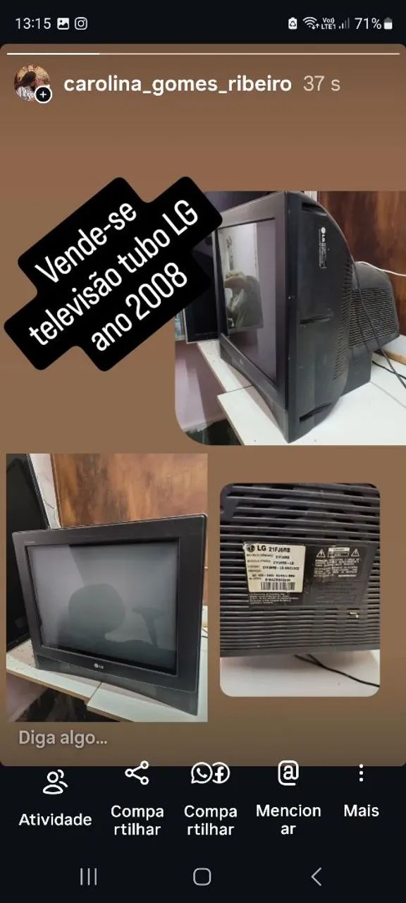 Televisão tubo