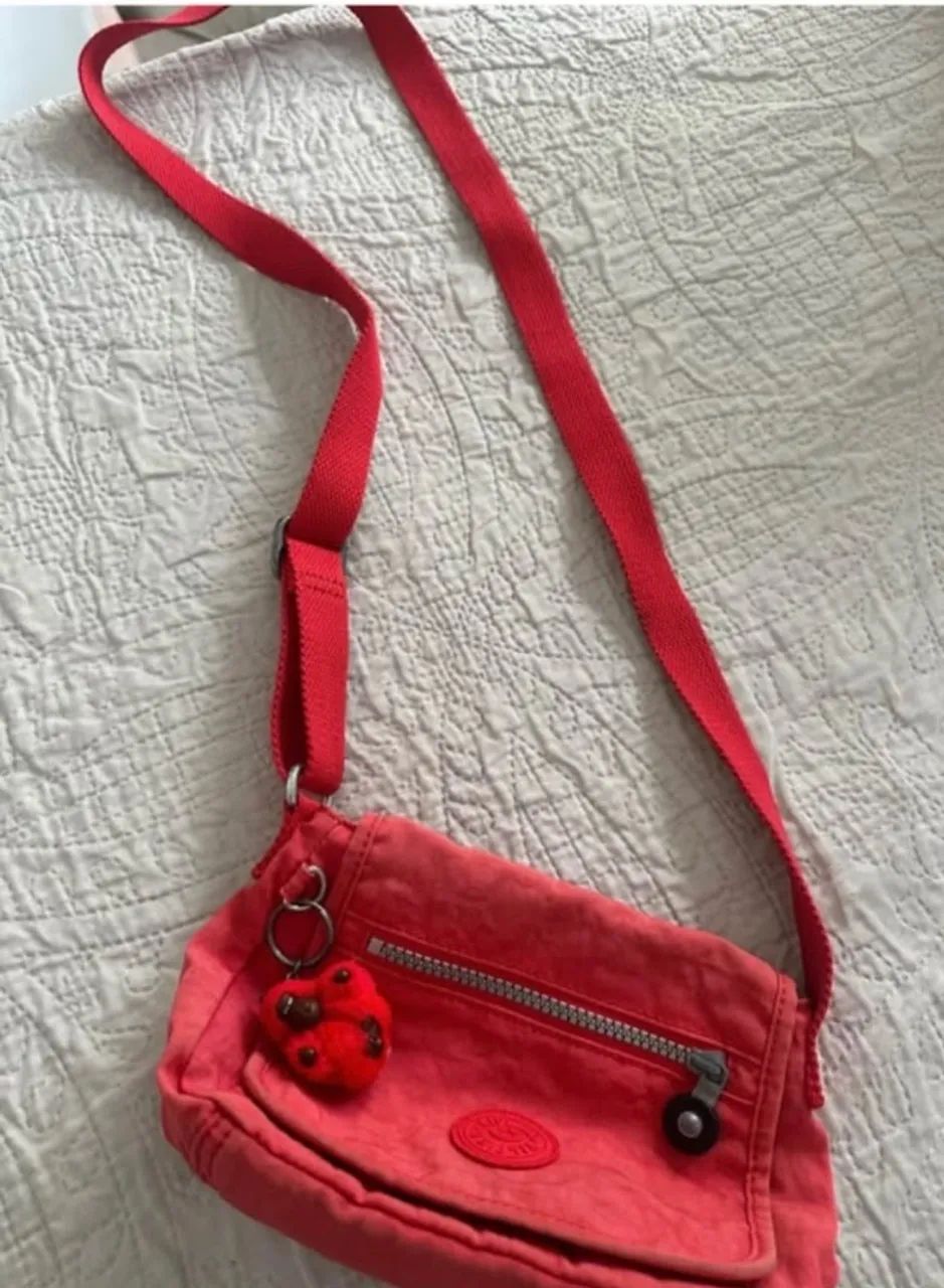 Bolsa Tranversal Kipling vermelha 