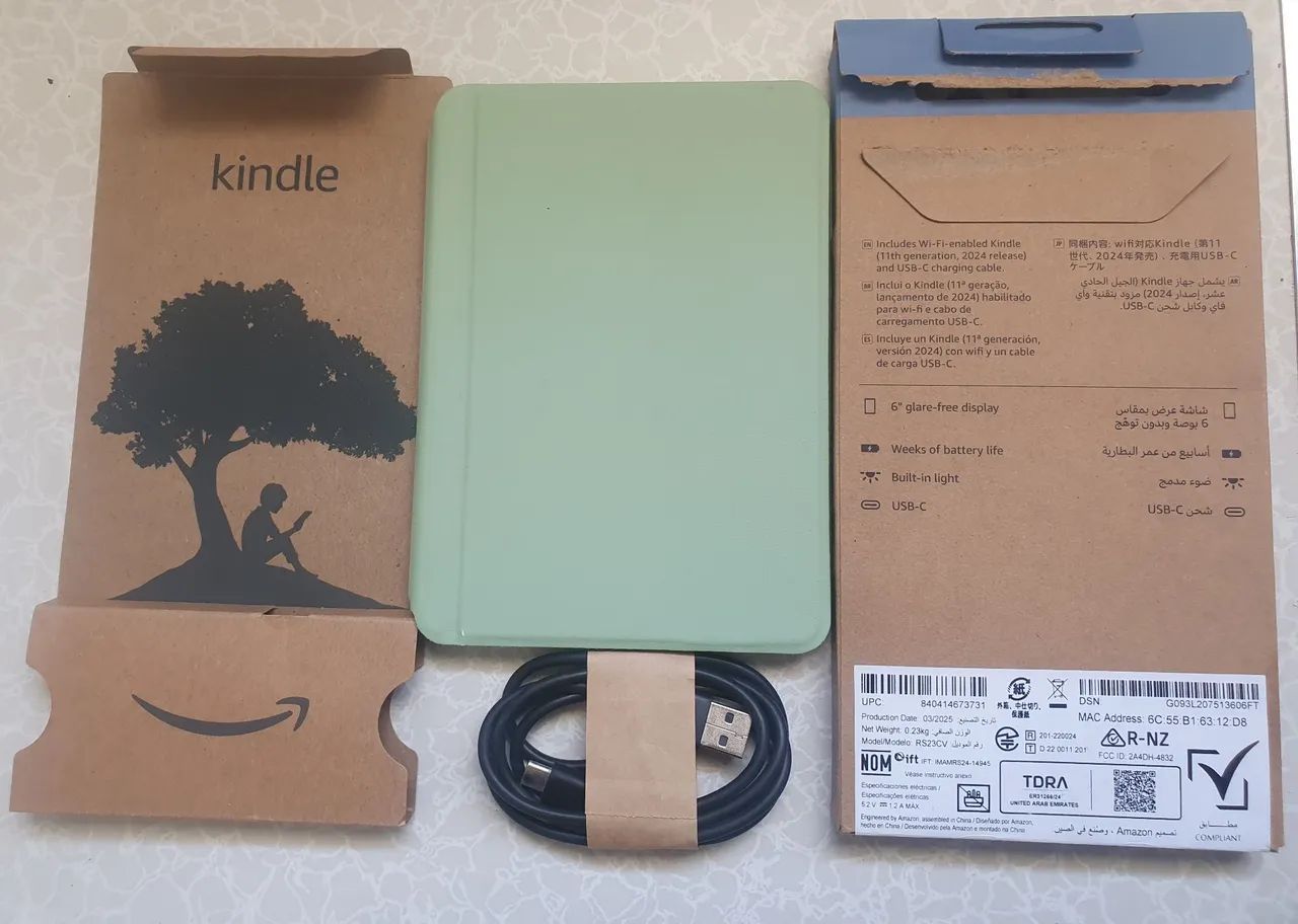 (Bloqueado) Kindle Basic 11th Gen 16GB Verde Matcha - COMPLETO + Case Magnético - Foto 2