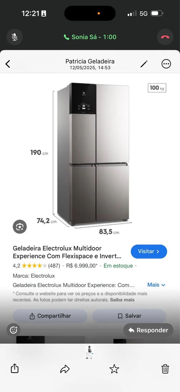 Geladeira Electrolux Multidoor Experience Com Flexispace e Inverter  - Foto 2