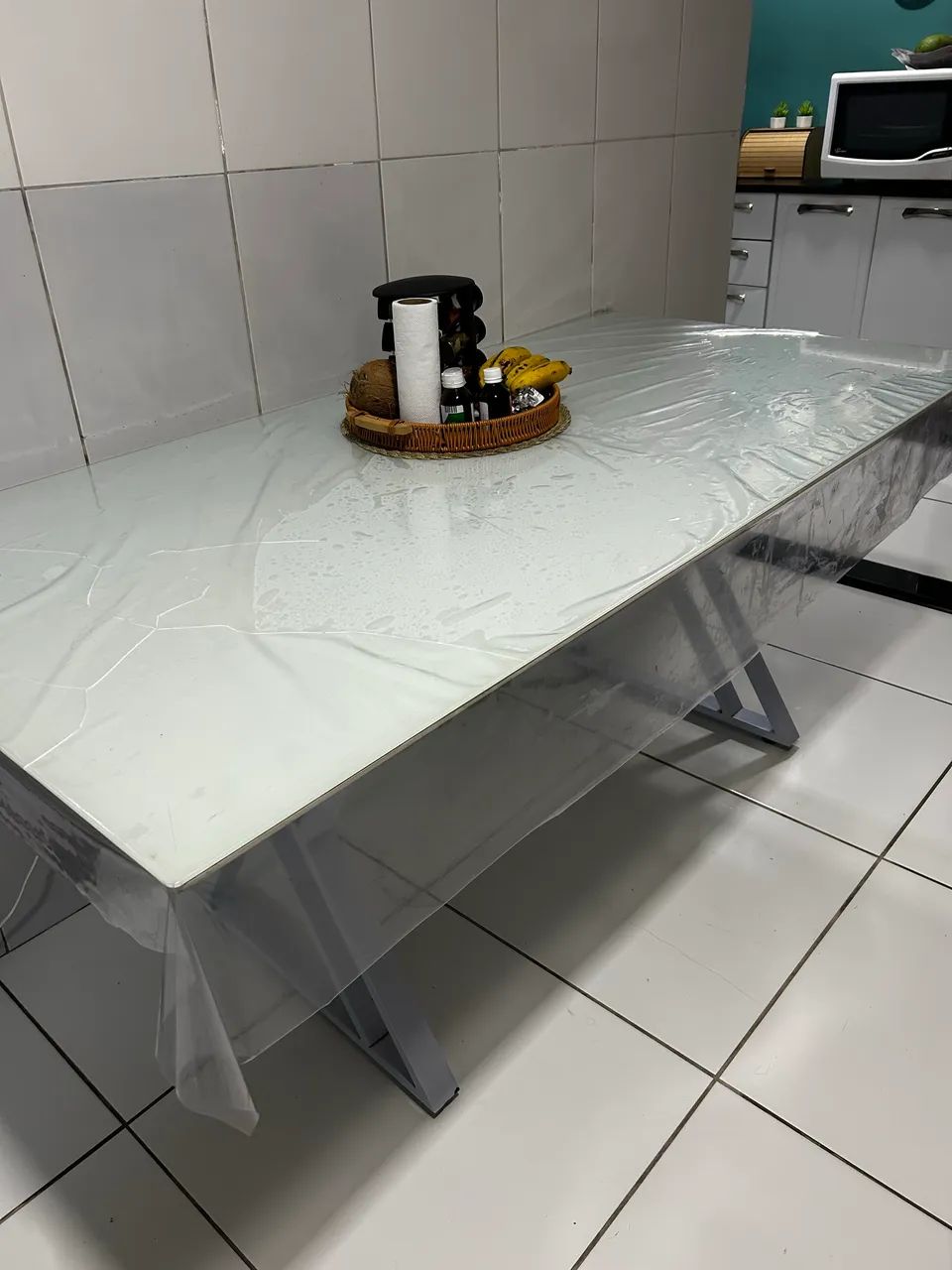 Mesa de jantar laka branca - Foto 4