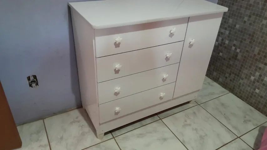 mais vendida do momento linda comoda com gaveta infantil nova pronta entrega - Foto 2