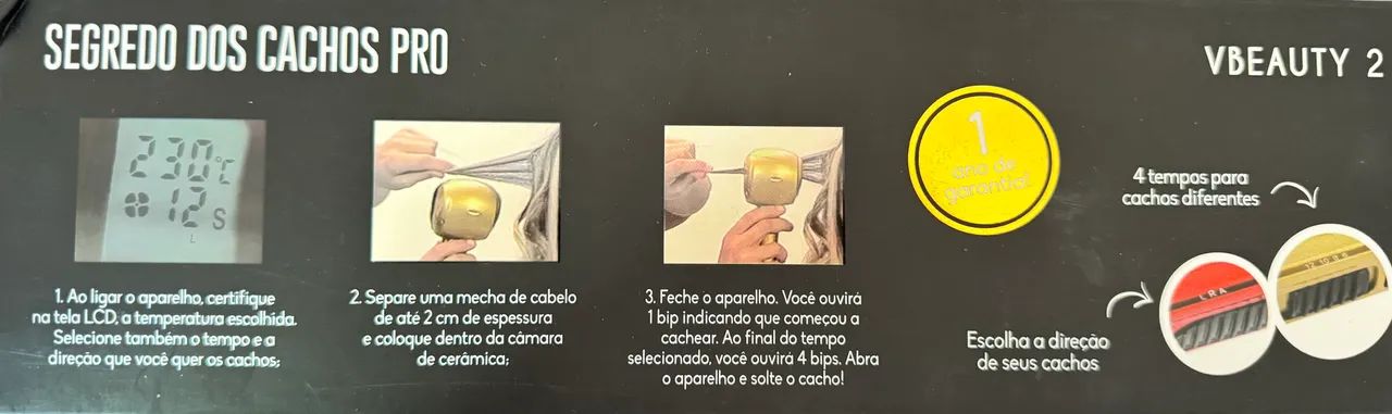 Modelador de cachos Segredo dos cachos Pro  - Foto 5