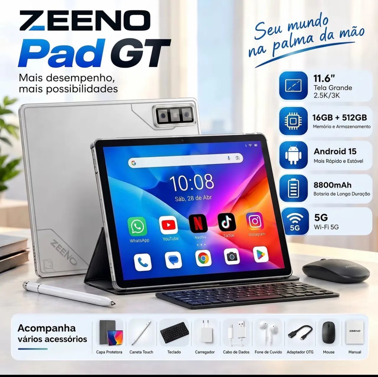 Tablet Zeeno Pad GT Android 15