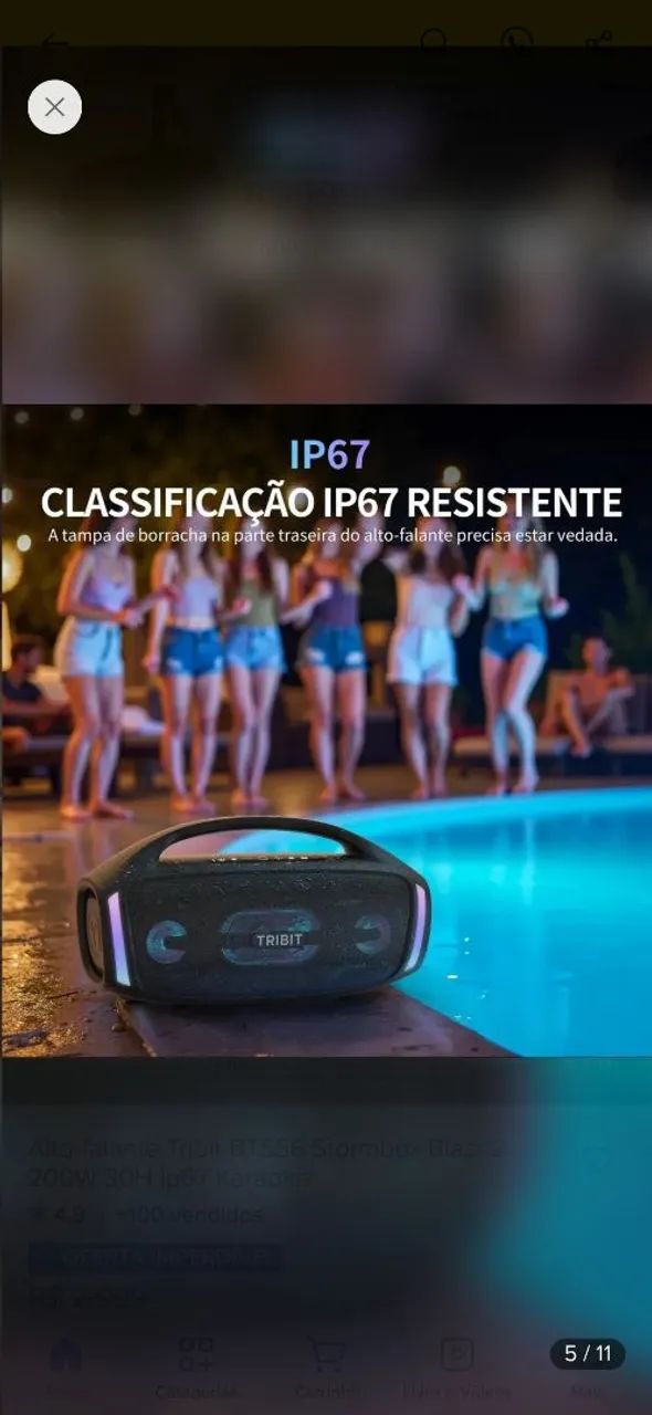 Caixa tribit stormbox blast 2 - Foto 3