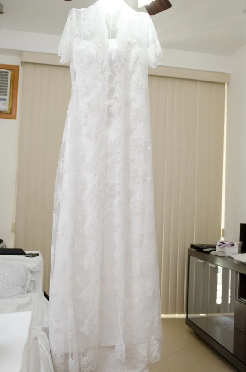 Vestido de noiva - usado uma vez - Foto 5