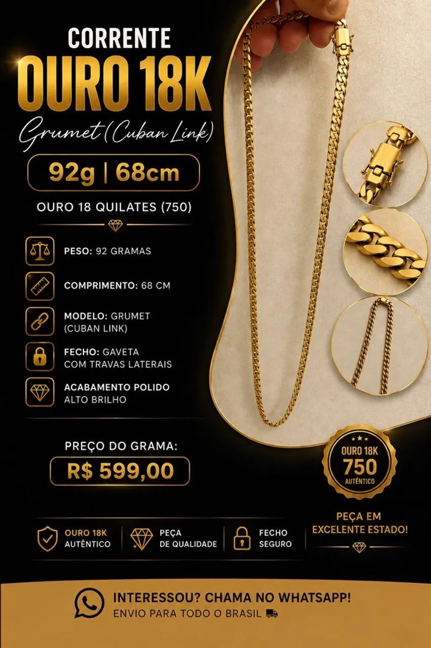 CORRENTE EM OURO 18K