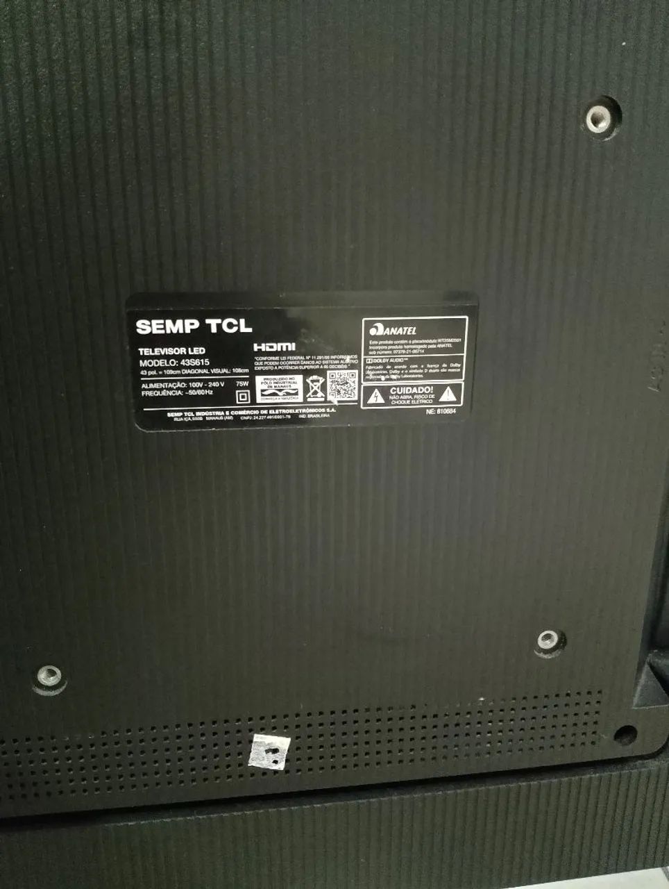 TV TCL 43'' COM DEFEITO - Foto 3