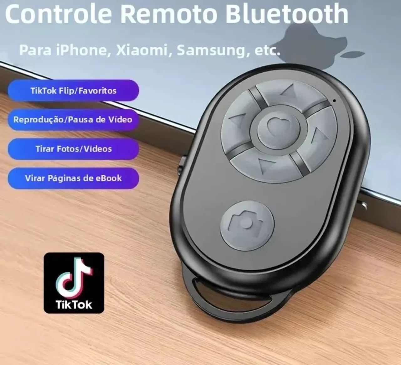 Controle remoto Bluetooth para selfie  - Foto 2