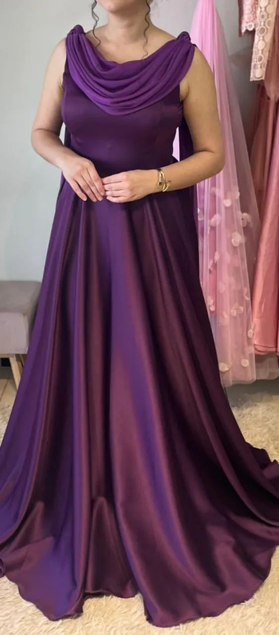 Vestido roxo festa - Foto 2