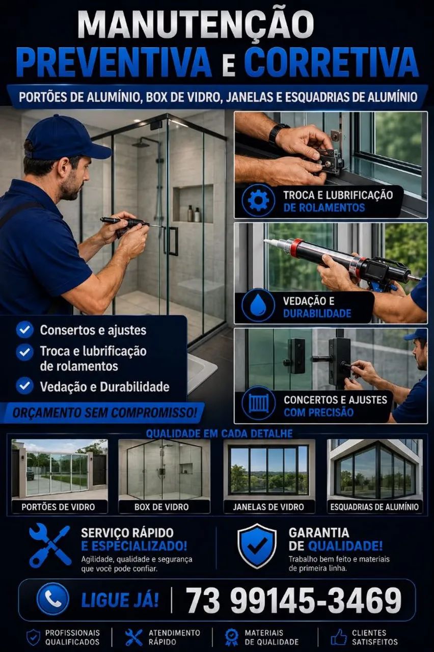 MANUTENÇÃO DE VIDROS 