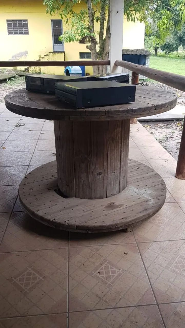Mesas de carretel com rodas para movimentar  - Foto 3