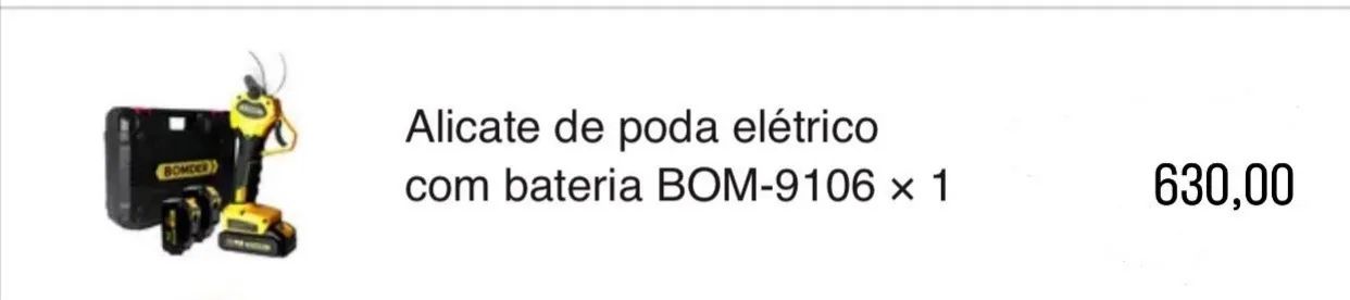 Alicate de poda elétrico  - Foto 2