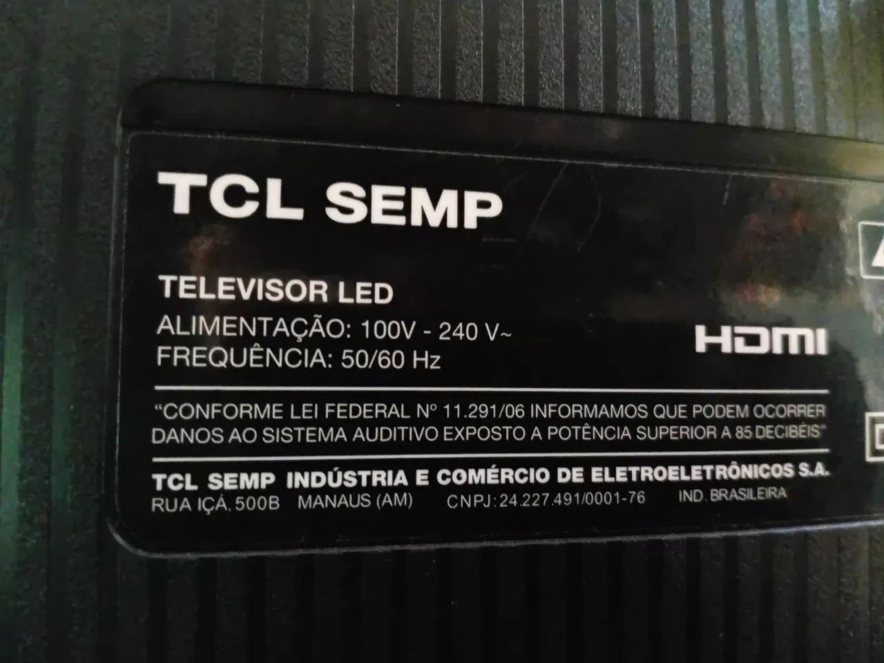 Tv tcl semp